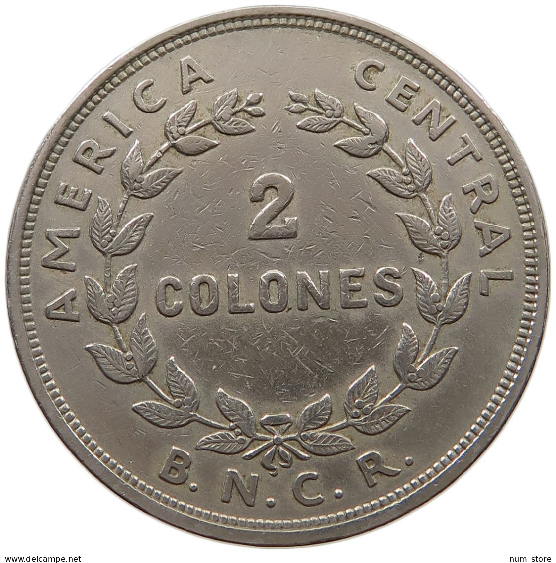 COSTA RICA 2 COLONES 1948  #a060 0569 - Costa Rica