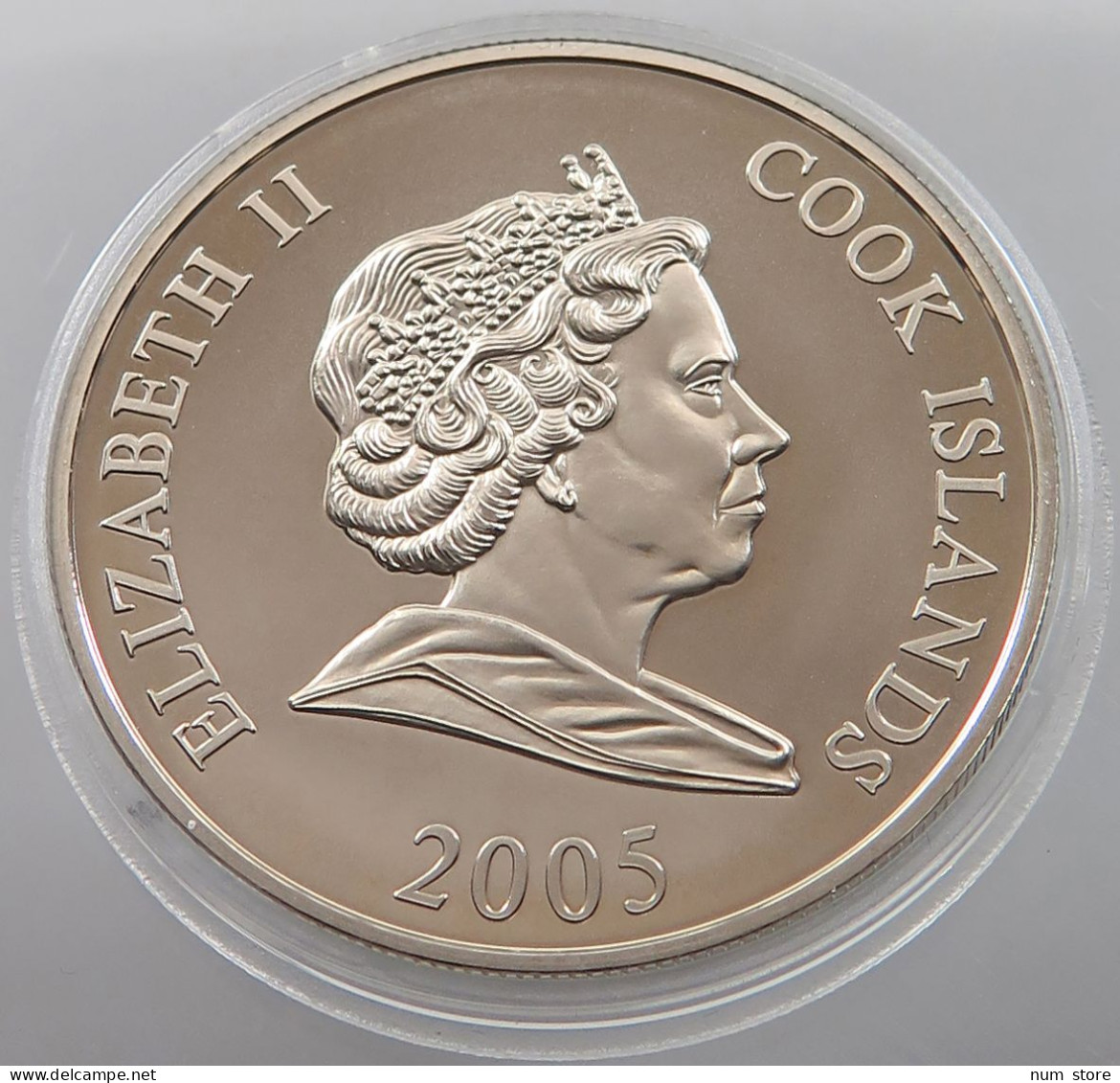 COOK ISLANDS DOLLAR 2005 WINTER OLYMPIC GAMES TURIN 2005 #sm07 0889 - Islas Cook