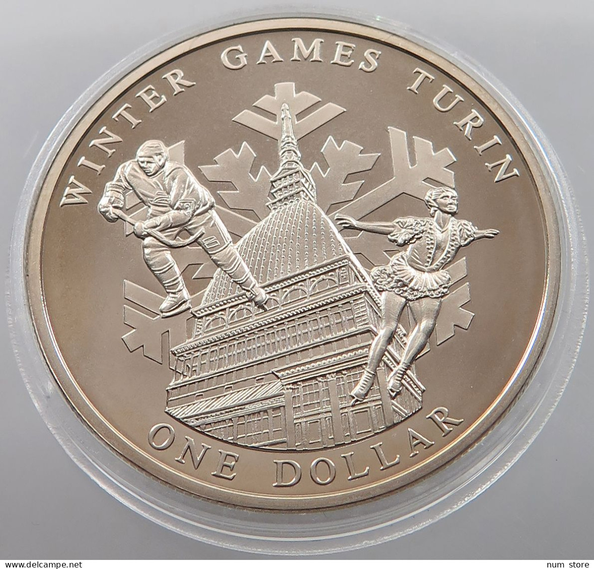 COOK ISLANDS DOLLAR 2005 WINTER OLYMPIC GAMES TURIN 2005 #sm07 0889 - Cookinseln