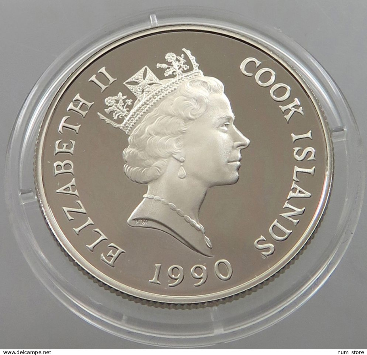 COOK ISLANDS 10 DOLLARS 1990 Elizabeth II. (1952-2022) #sm04 0165 - Cook Islands