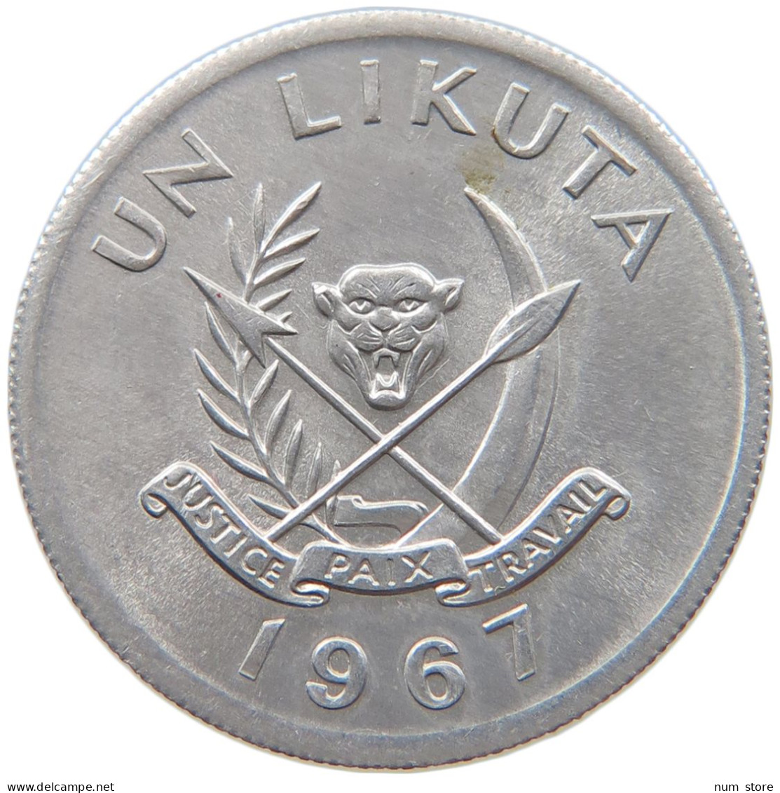 CONGO LIKUTA 1967  #s029 0103 - Congo (Democratische Republiek 1964-70)