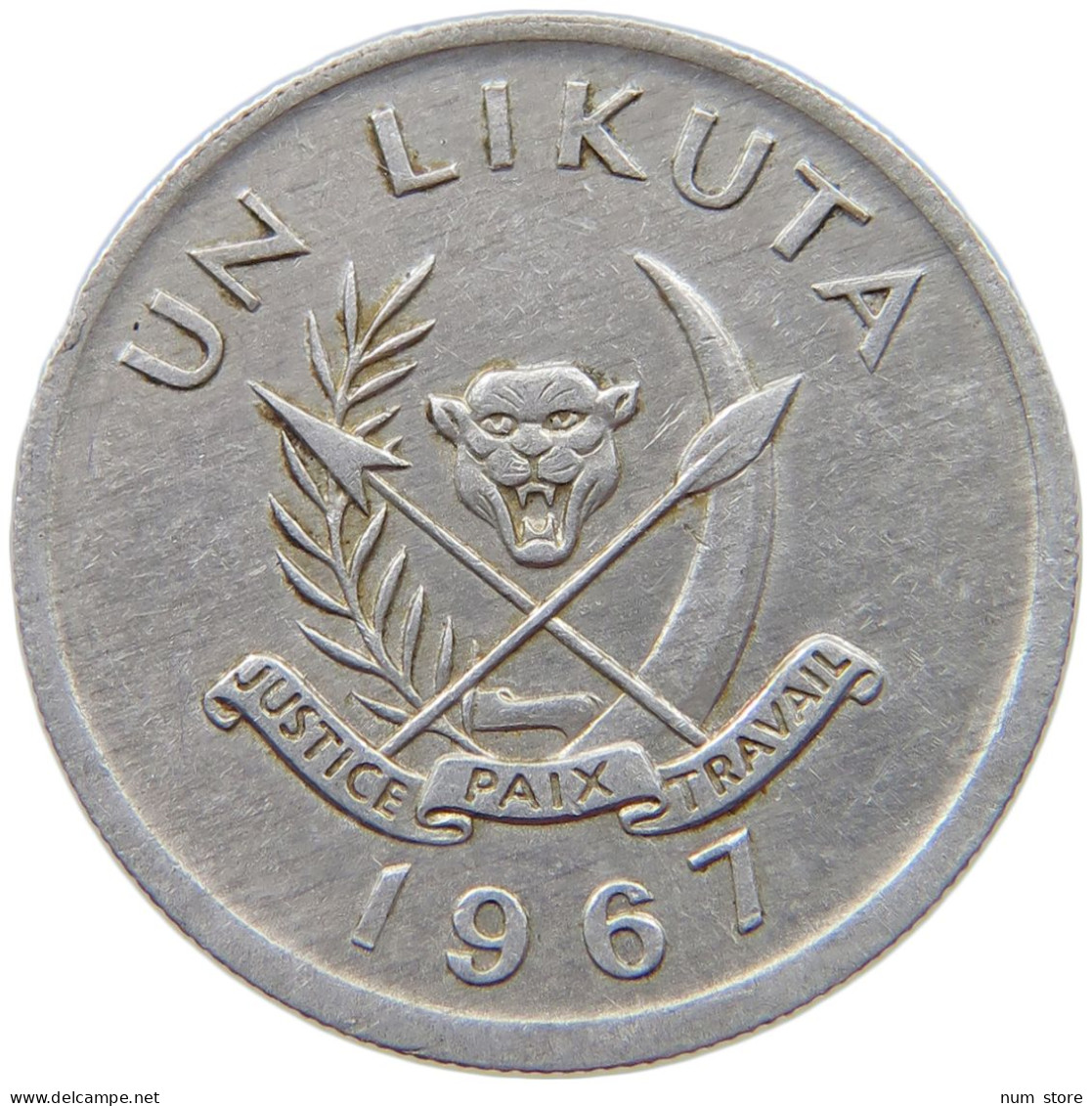 CONGO LIKUTA 1967  #s042 0671 - Congo (República Democrática 1964-70)