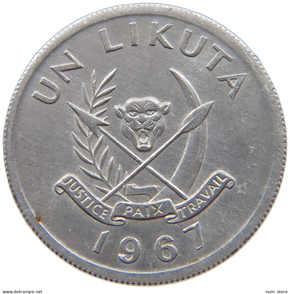 CONGO LIKUTA 1967  #a089 0101 - Congo (Democratische Republiek 1964-70)