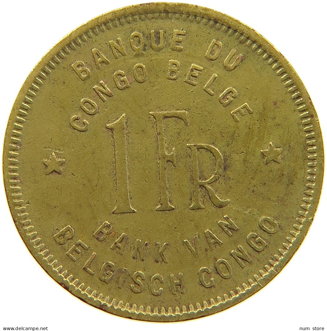 CONGO BELGIAN FRANC 1946  #a064 0639 - 1945-1951: Regency