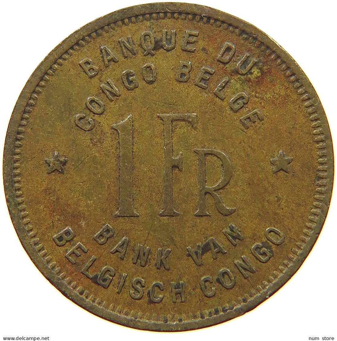 CONGO BELGIAN FRANC 1944  #s078 0037 - 1934-1945: Leopold III.