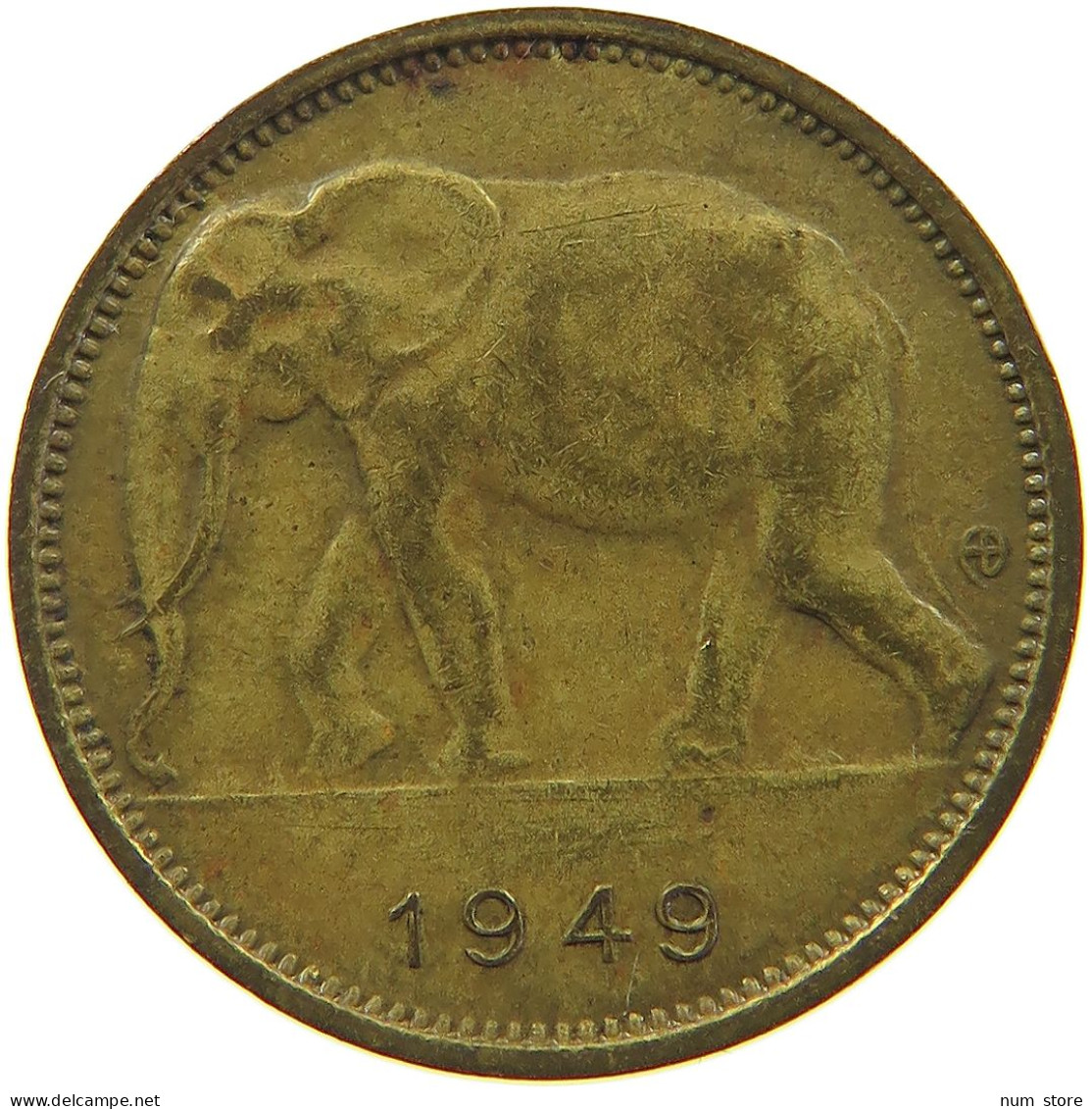 CONGO BELGIAN FRANC 1949  #a069 0839 - 1945-1951: Regencia