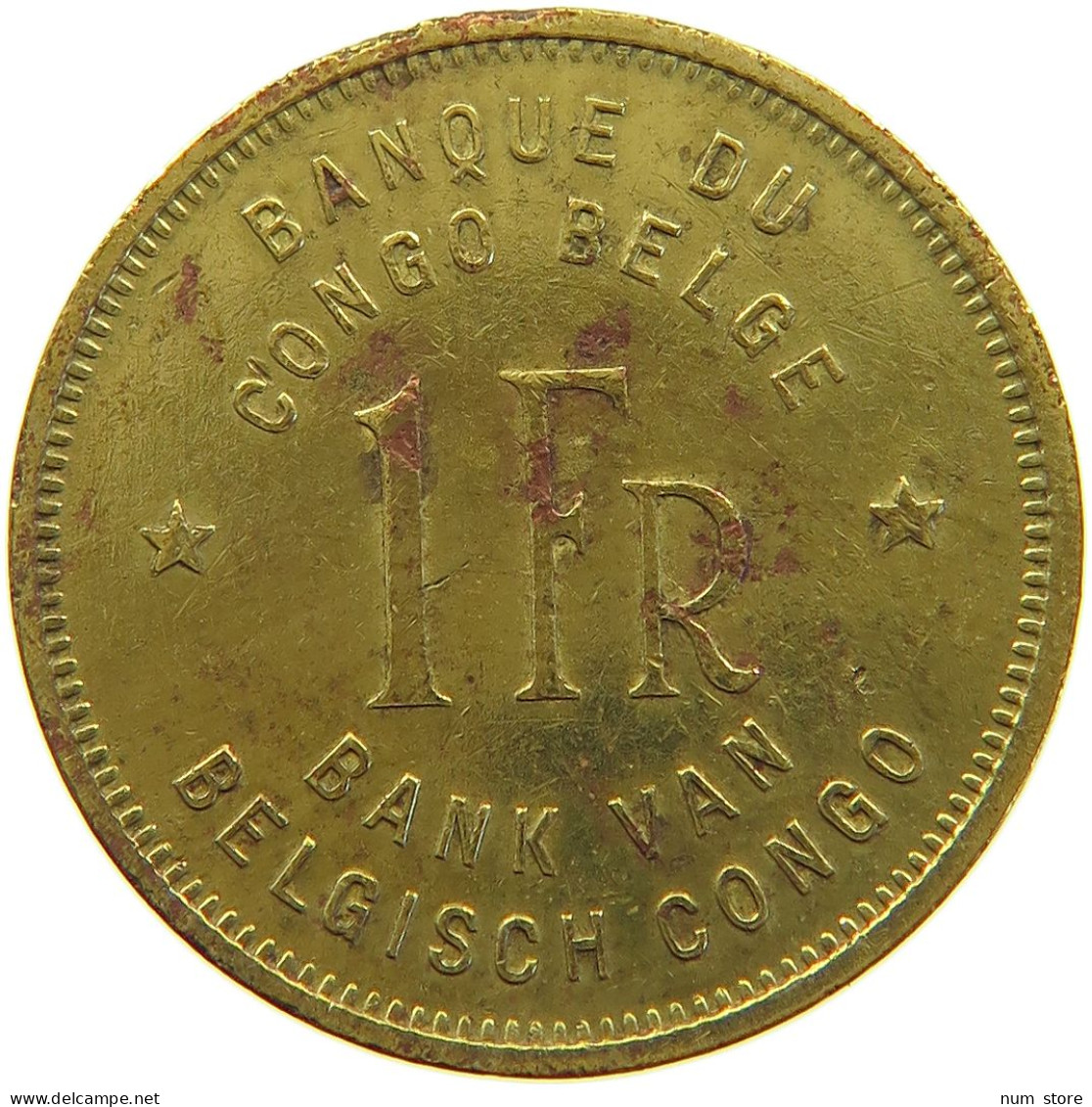 CONGO BELGIAN FRANC 1944  #a064 0645 - 1934-1945: Leopold III.