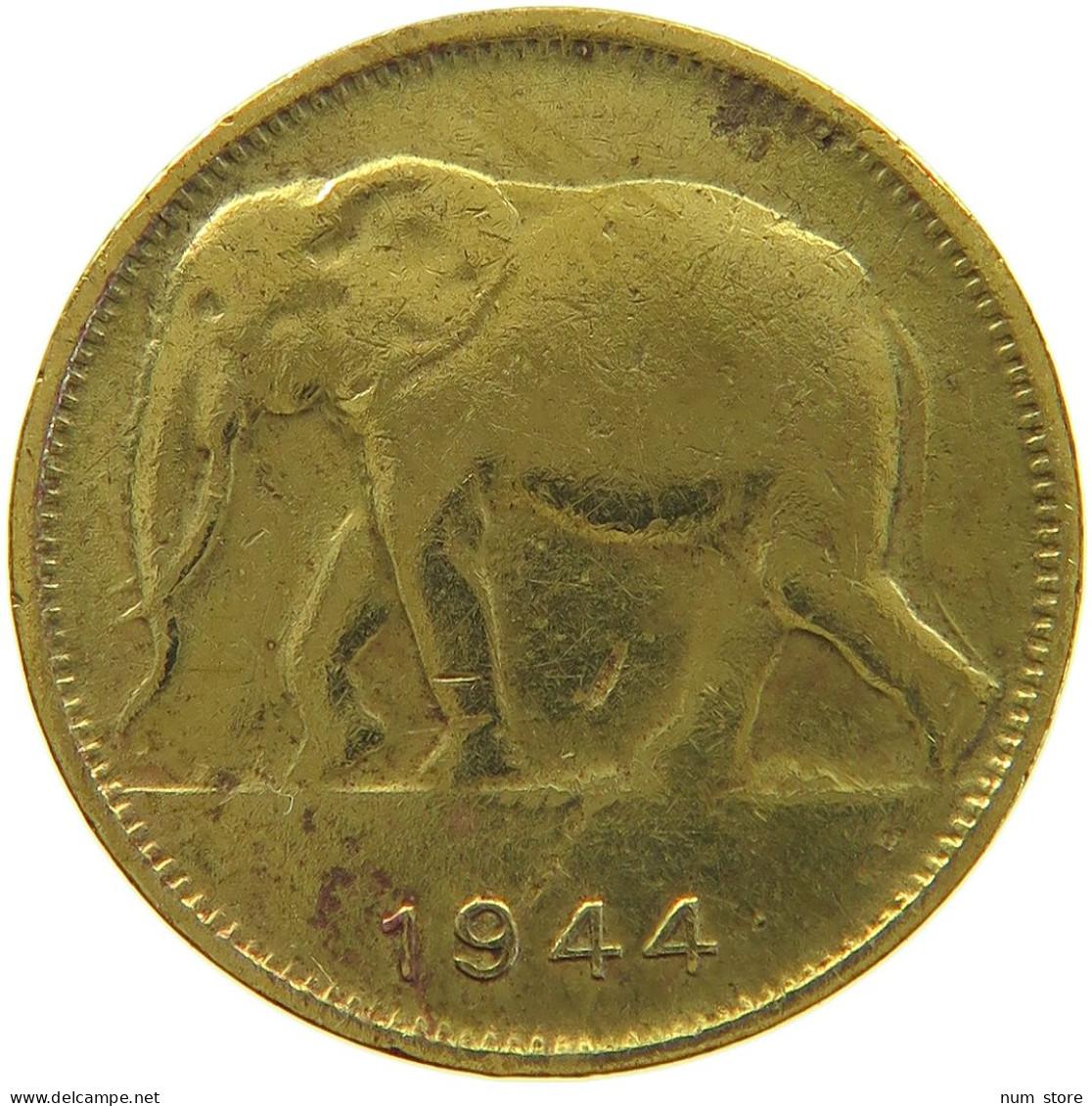 CONGO BELGIAN FRANC 1944  #a064 0633 - 1934-1945: Leopold III.