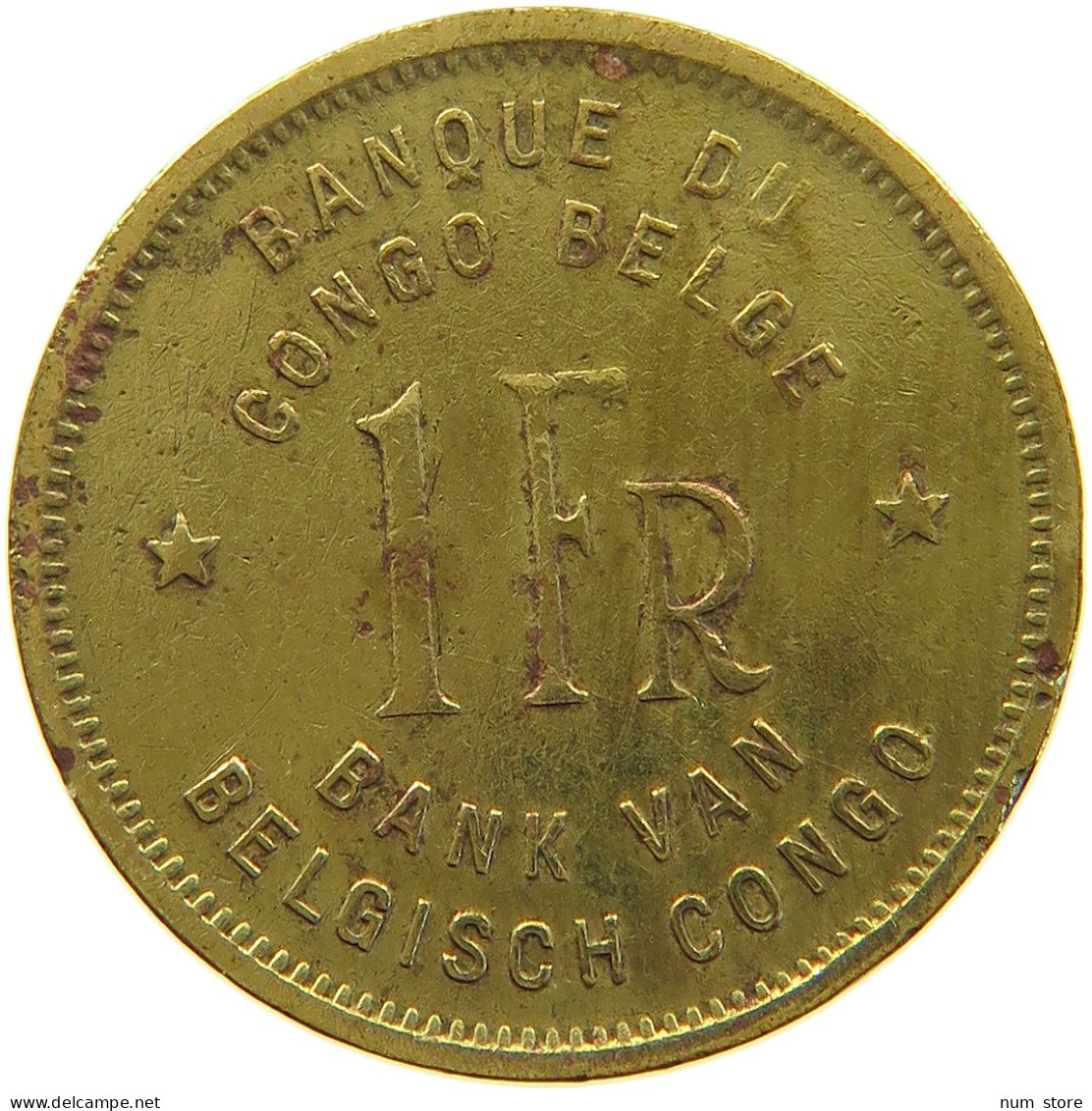 CONGO BELGIAN FRANC 1944  #a064 0633 - 1934-1945: Leopoldo III