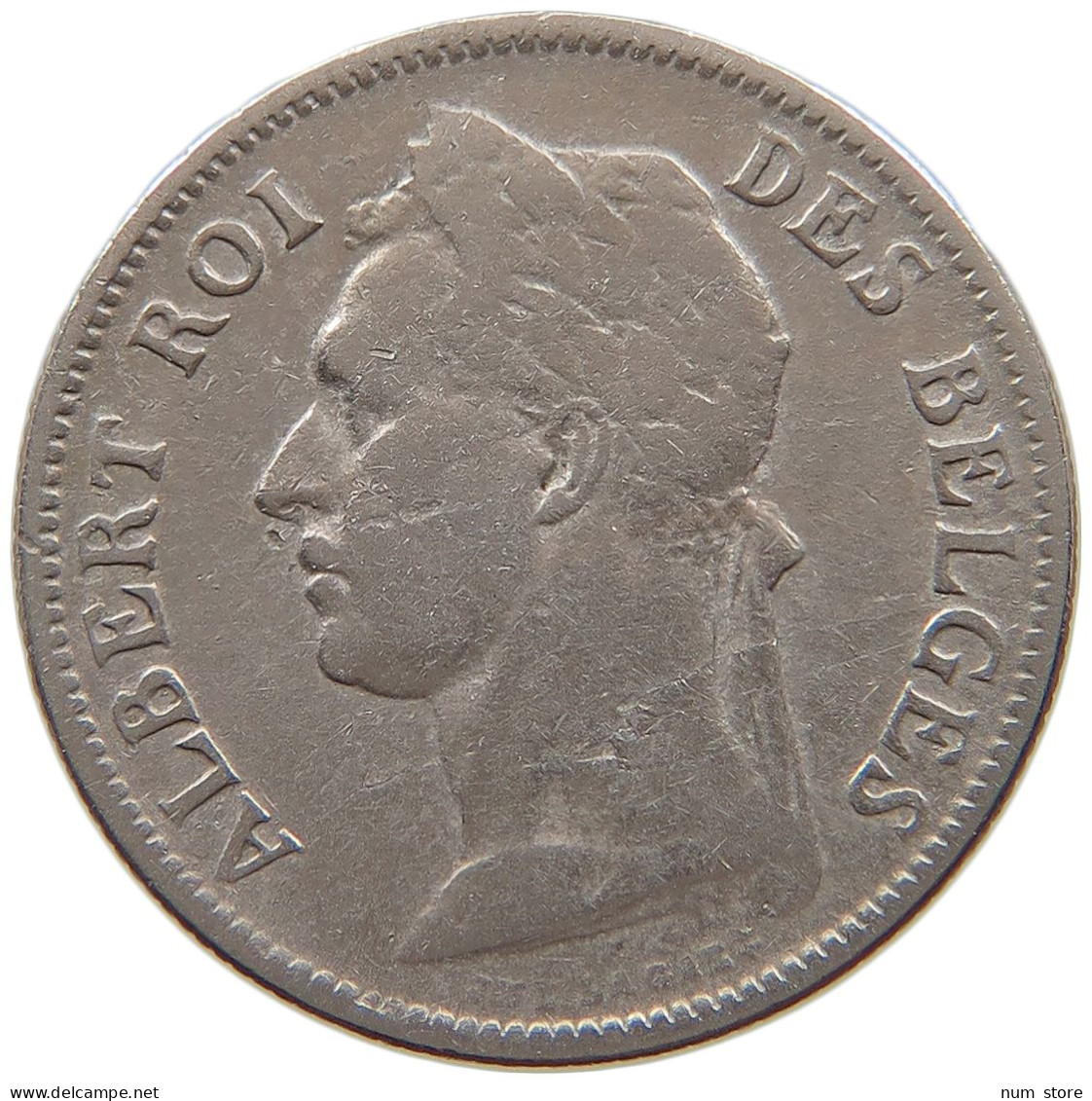 CONGO BELGIAN 50 CENTIMES 1929  #a061 0159 - 1910-1934: Albert I