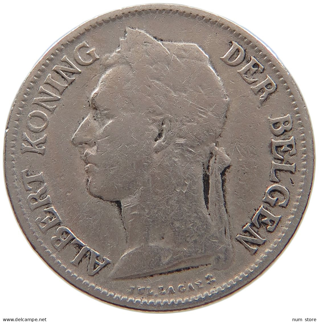 CONGO BELGIAN 50 CENTIMES 1926  #a061 0133 - 1910-1934: Albert I.