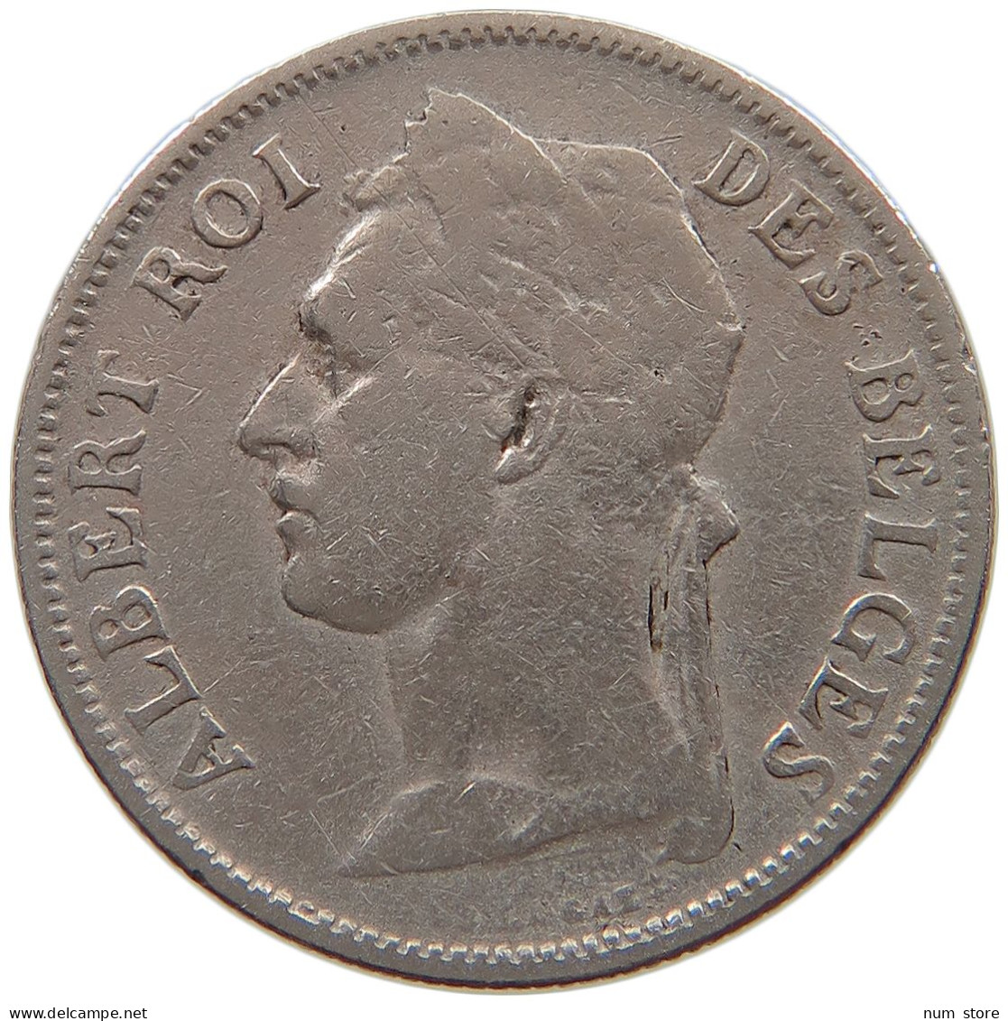 CONGO BELGIAN 50 CENTIMES 1926  #a061 0097 - 1910-1934: Albert I