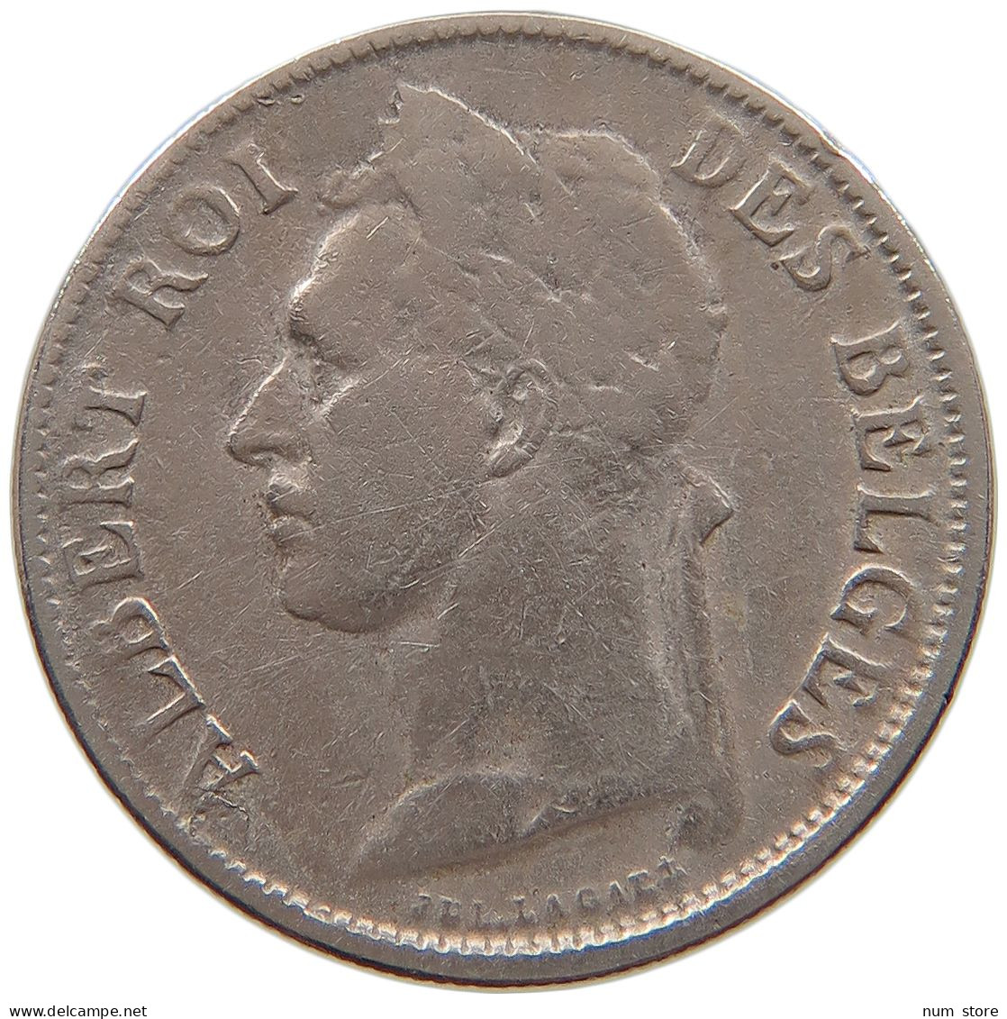 CONGO BELGIAN 50 CENTIMES 1925  #a061 0123 - 1910-1934: Albert I.