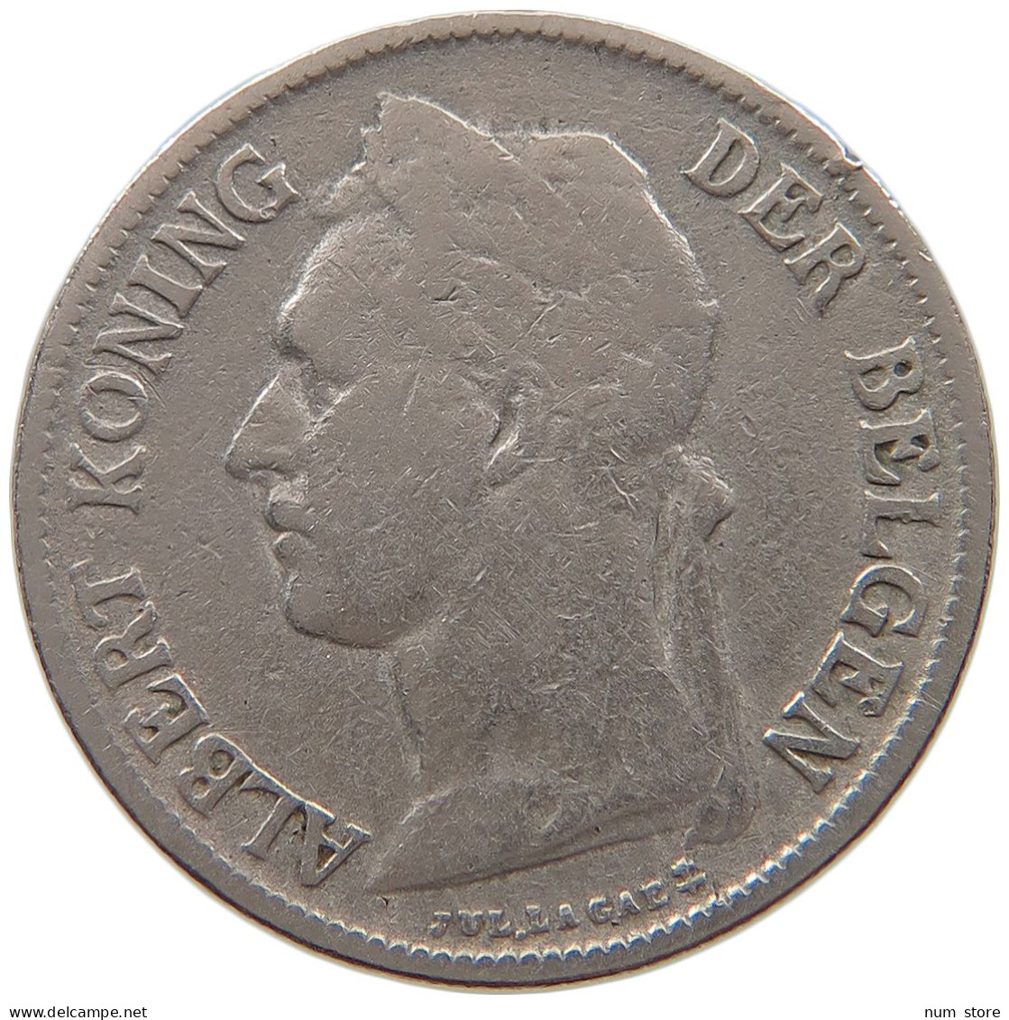 CONGO BELGIAN 50 CENTIMES 1924  #a061 0105 - 1910-1934: Albert I