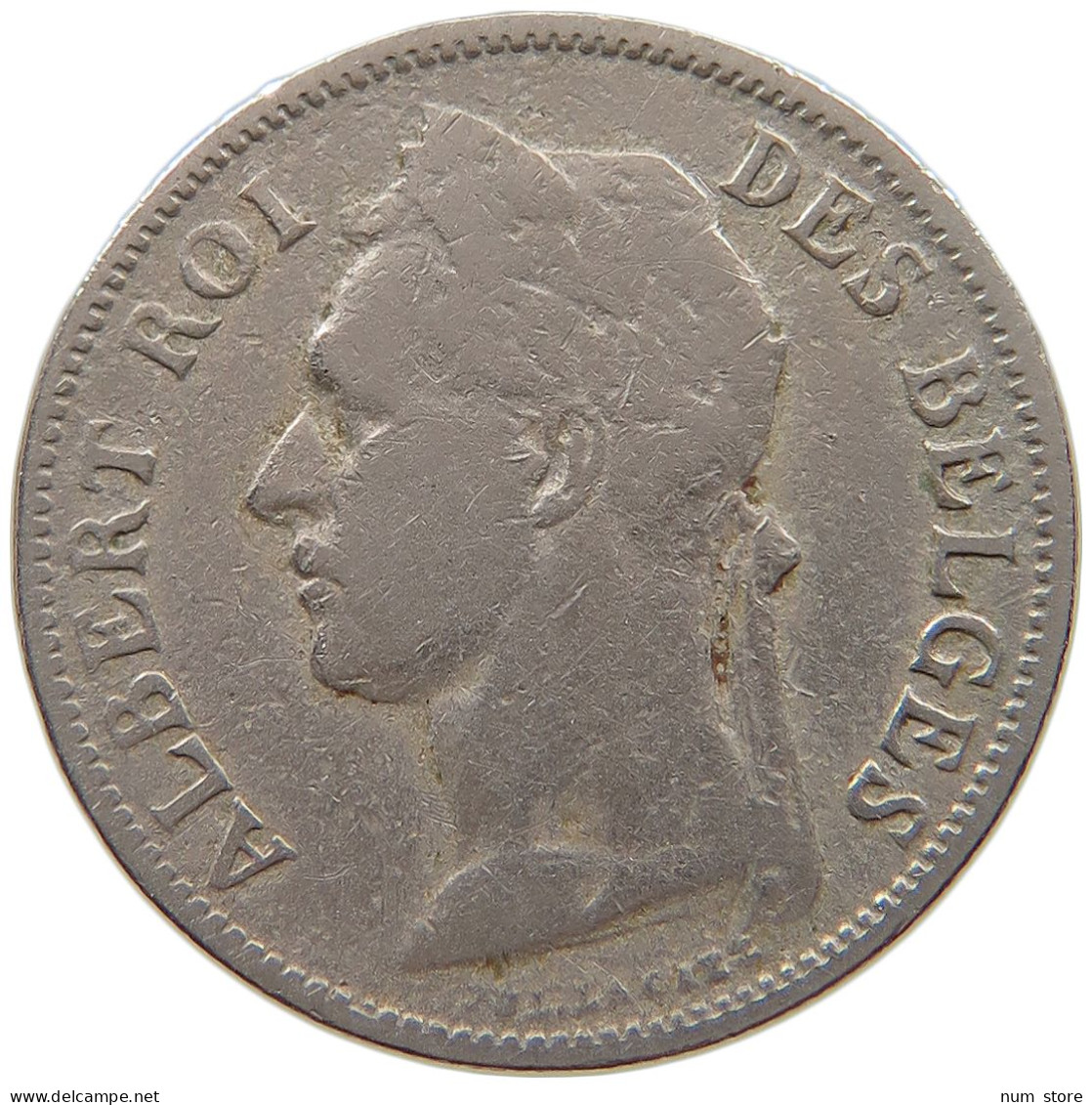 CONGO BELGIAN 50 CENTIMES 1925  #a061 0061 - 1910-1934: Albert I.