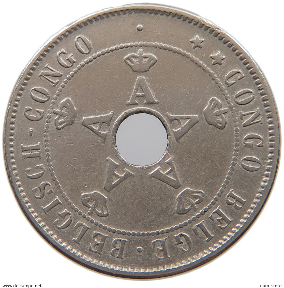 CONGO BELGIAN 20 CENTIMES 1911  #a062 0125 - 1910-1934: Albert I.