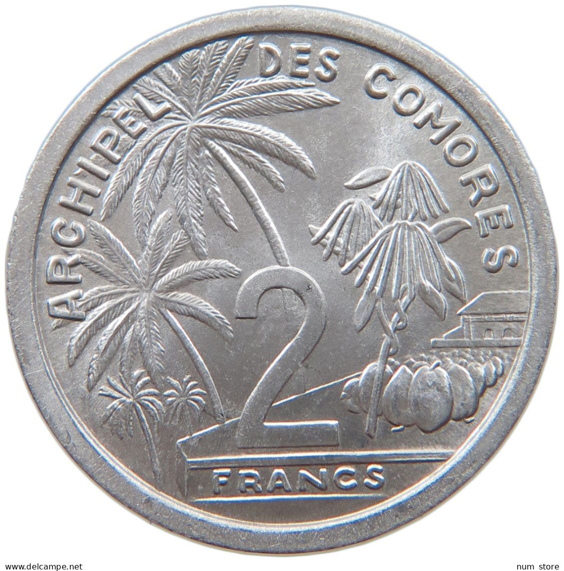 COMORES 2 FRANCS 1964  #t162 0383 - Comoren