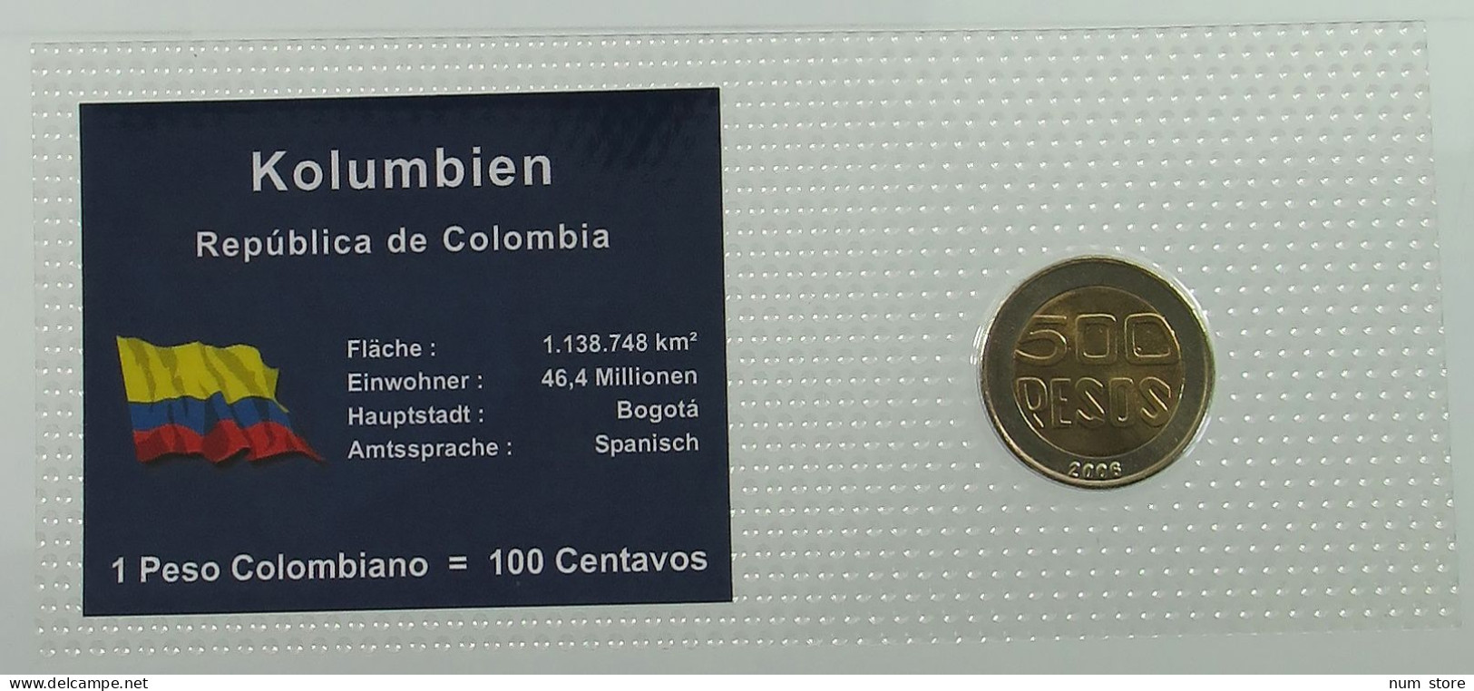 COLOMBIA 500 PESOS 2002  #ns02 0231 - Colombie