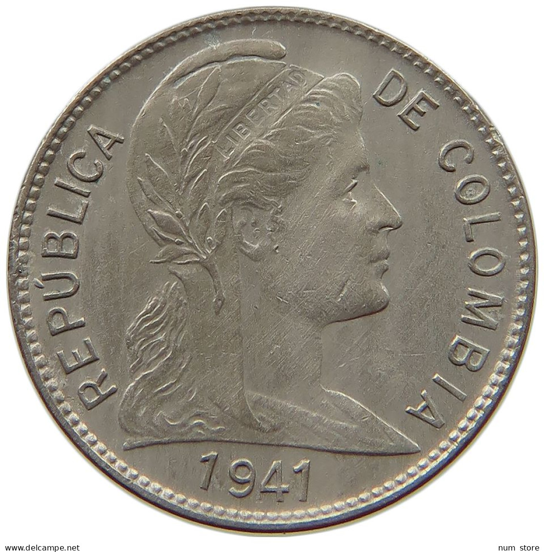 COLOMBIA CENTAVO 1941  #s070 0517 - Colombie