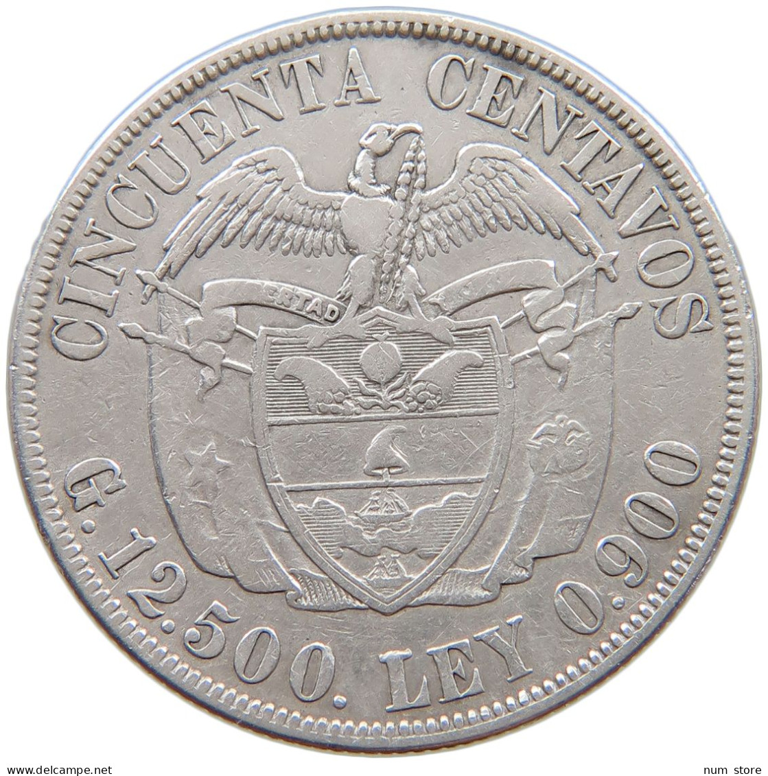 COLOMBIA 50 CENTAVOS 1916  #t133 0123 - Colombia
