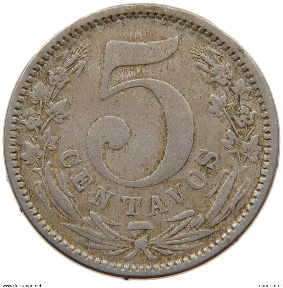 COLOMBIA 5 CENTAVOS 1886  #t133 0287 - Colombia