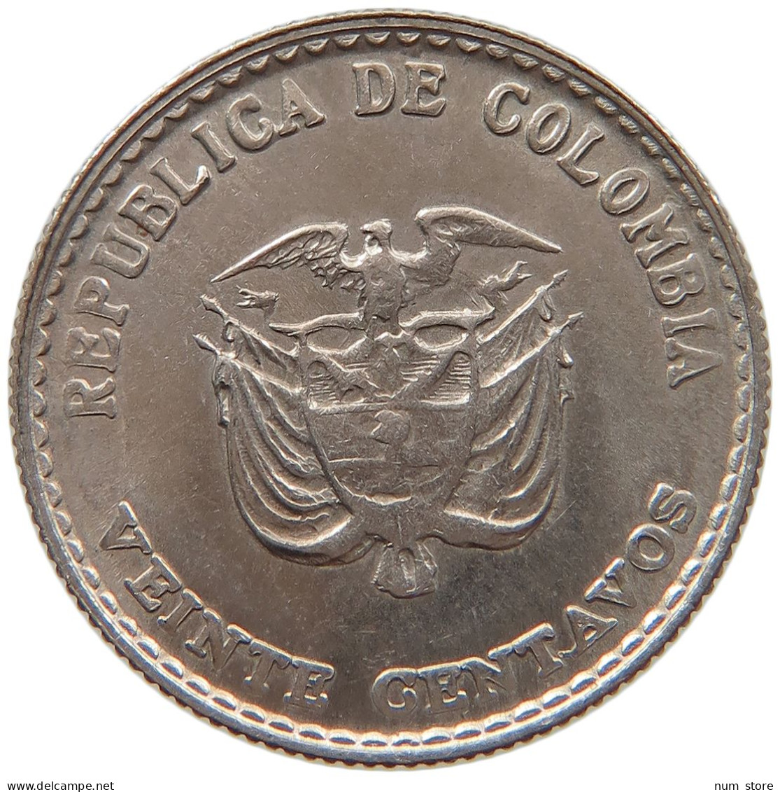 COLOMBIA 20 CENTAVOS 1965  #s030 0151 - Colombia