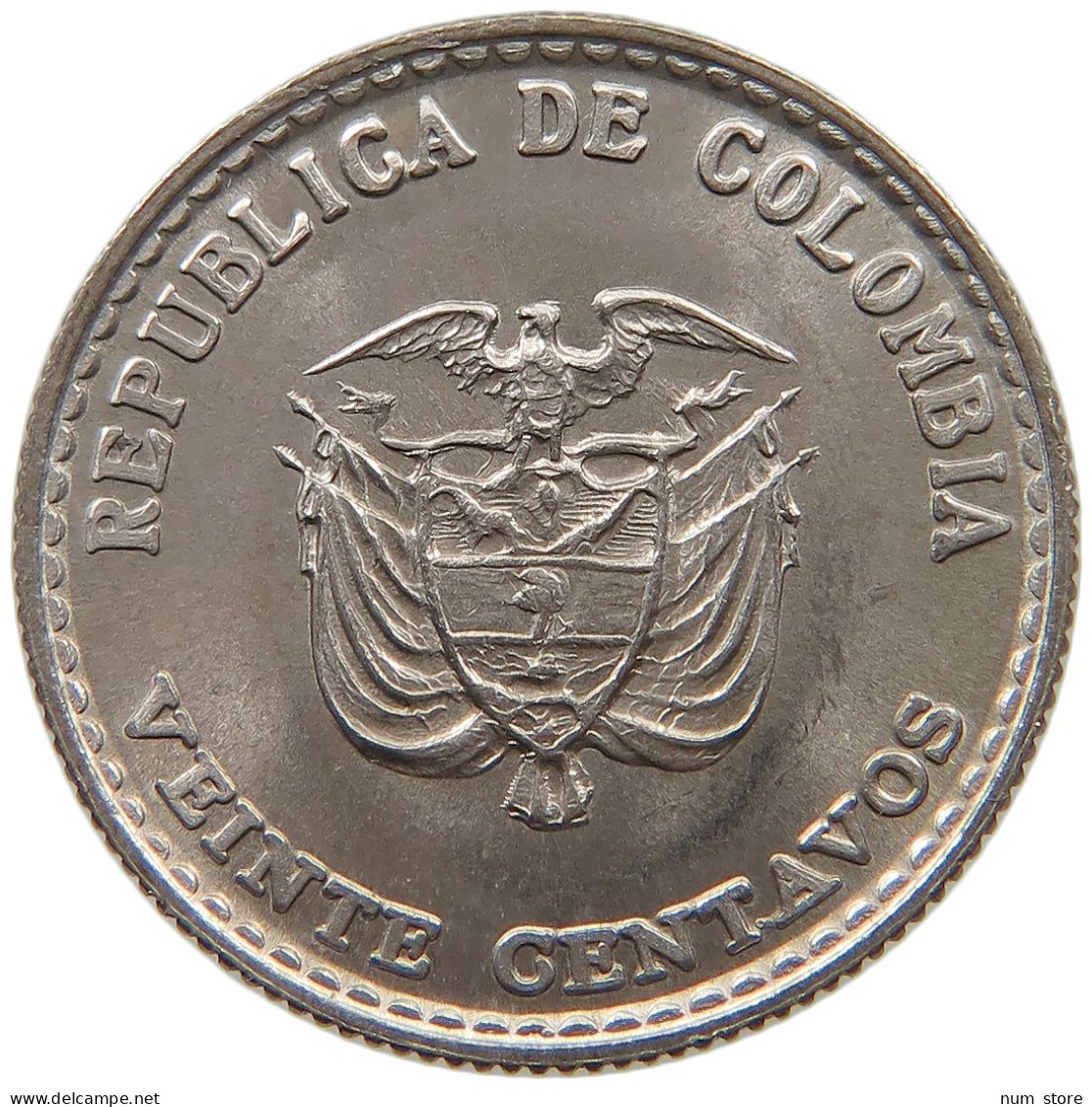 COLOMBIA 20 CENTAVOS 1965  #s061 0345 - Kolumbien