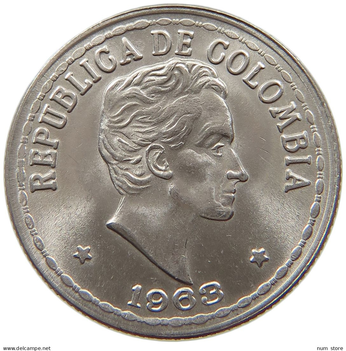 COLOMBIA 20 CENTAVOS 1963  #a017 0115 - Colombie