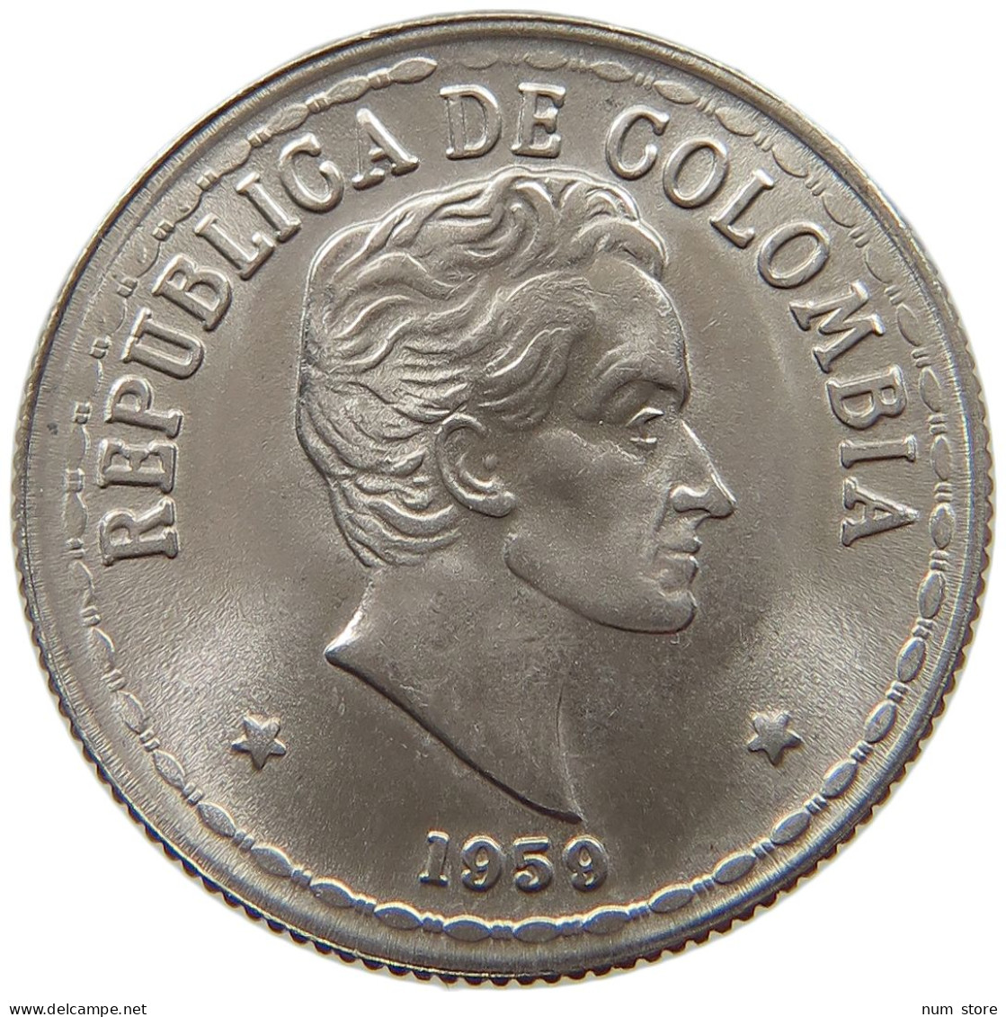 COLOMBIA 20 CENTAVOS 1959  #a017 0117 - Colombie