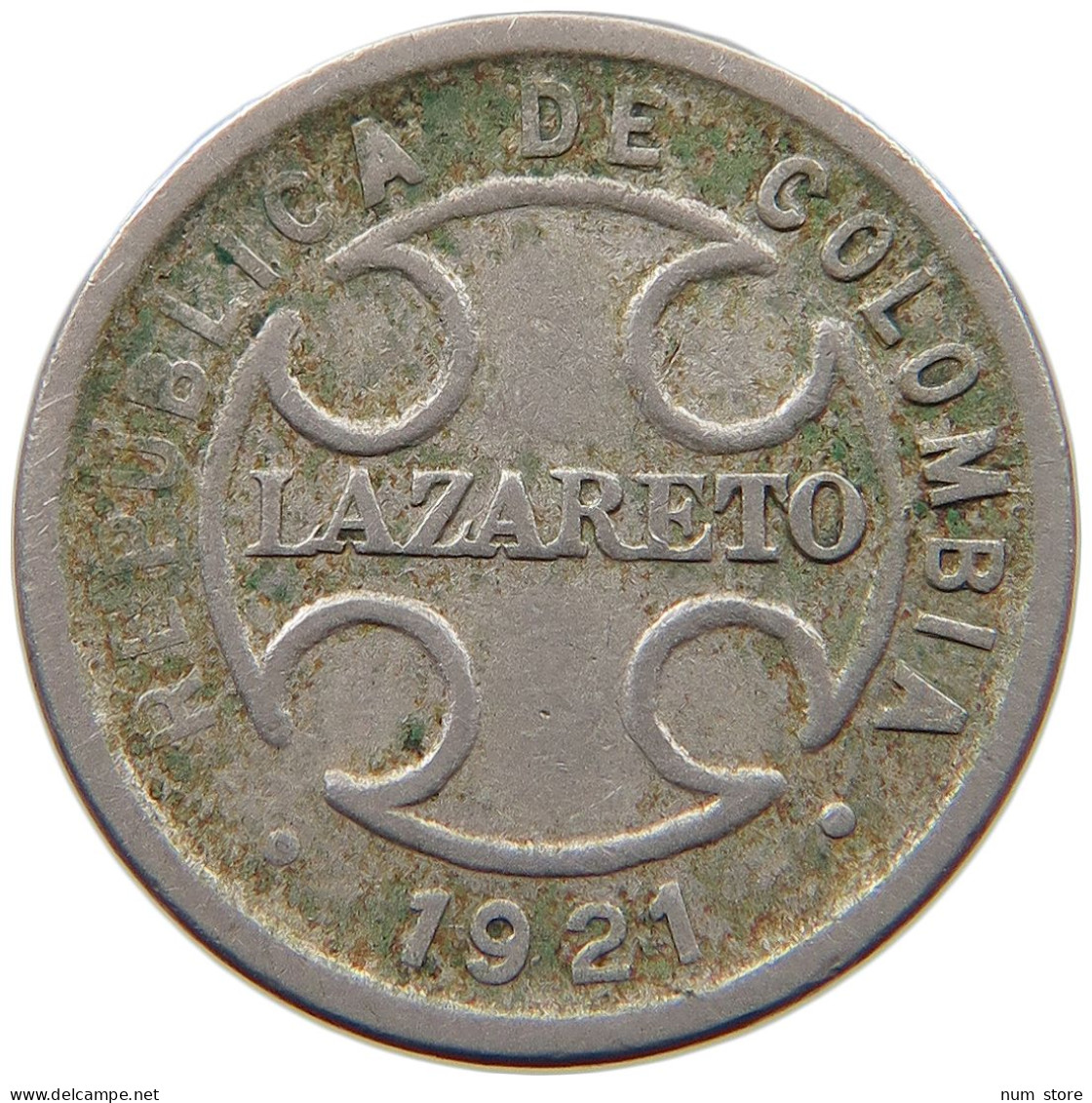 COLOMBIA 2 CENTAVOS 1921  #t074 0029 - Colombia