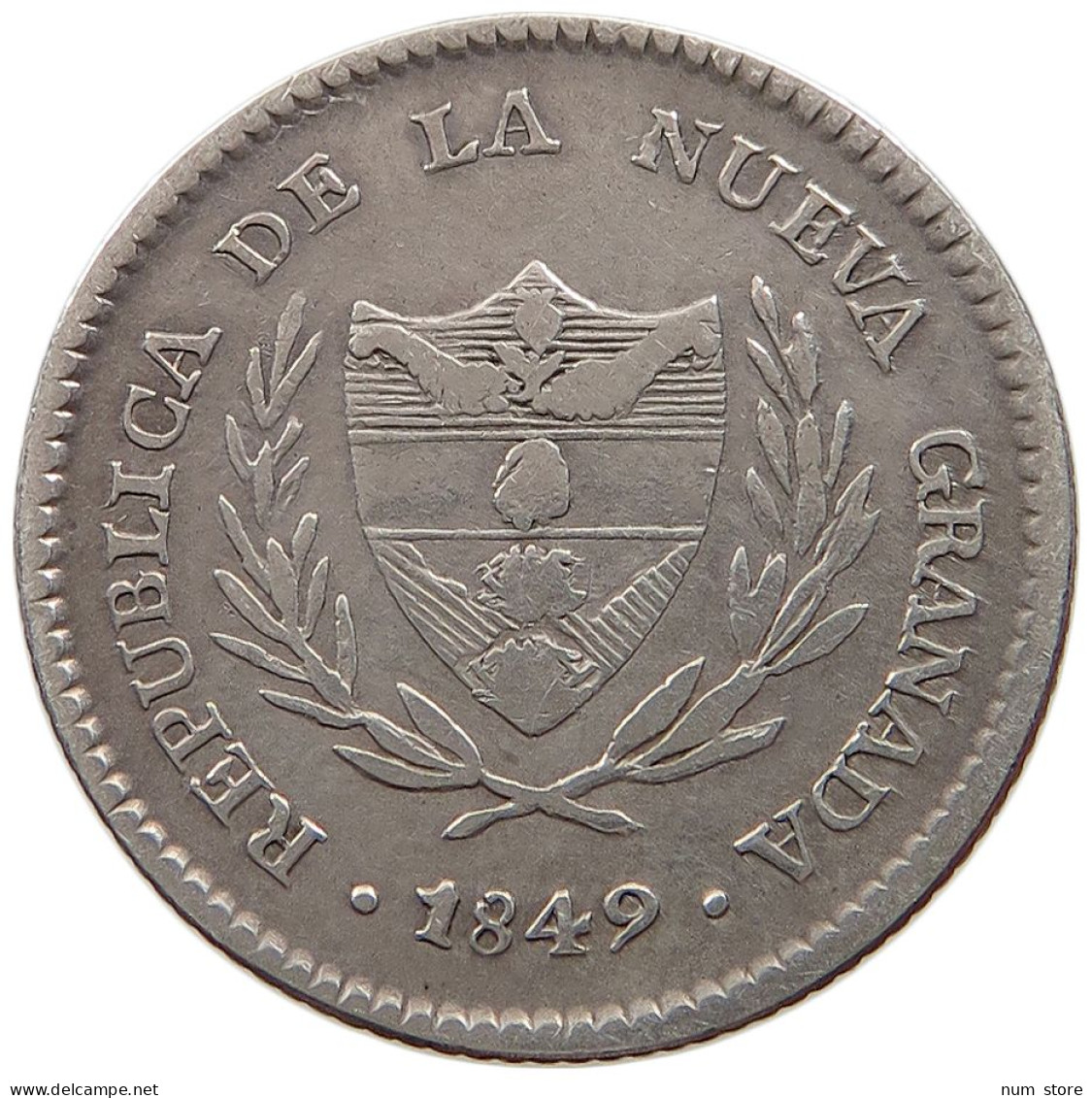 COLOMBIA 2 REALES 1849  #t072 0547 - Colombia