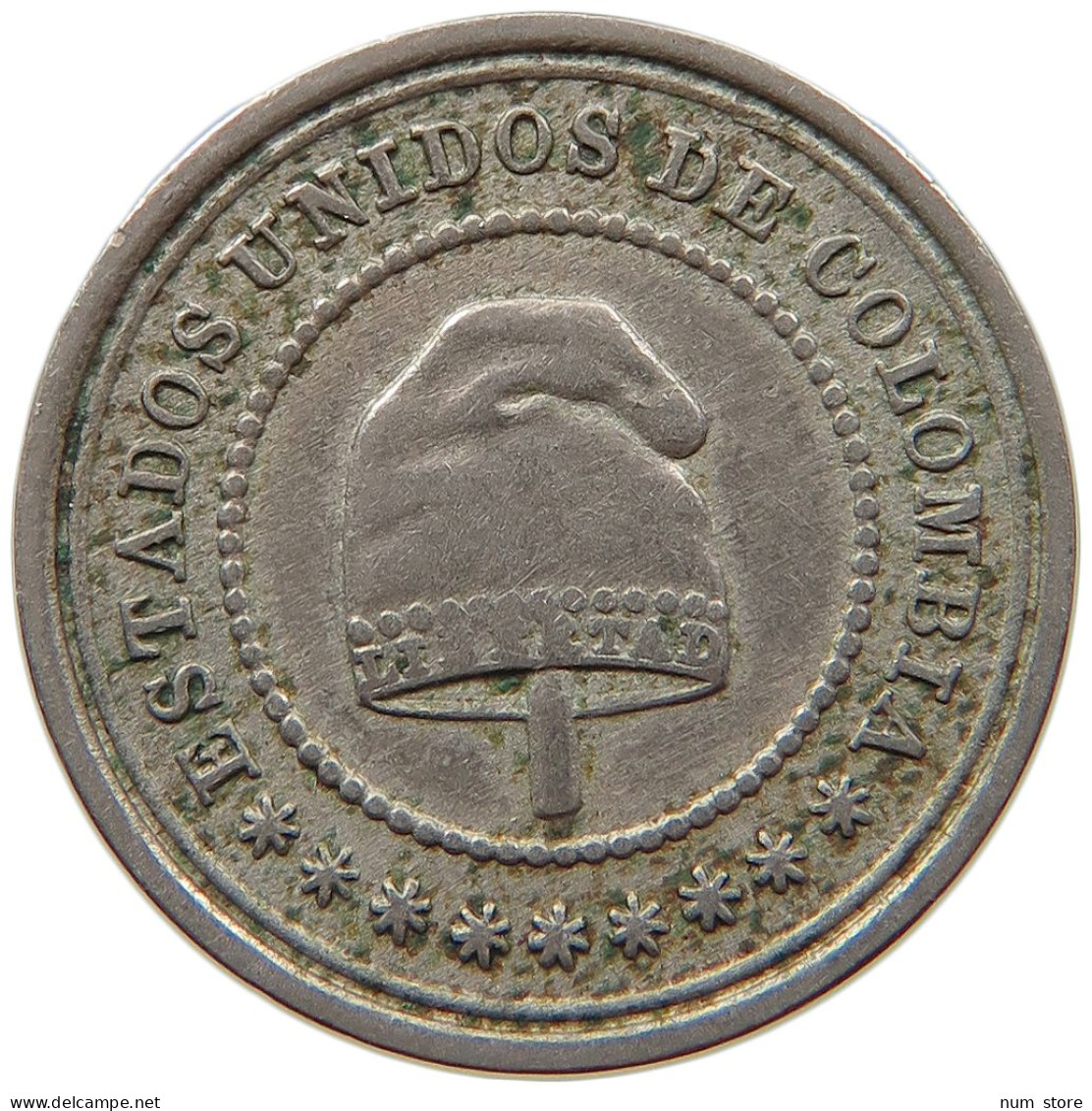 COLOMBIA 2 1/2 CENTAVOS 1881  #s028 0233 - Colombie