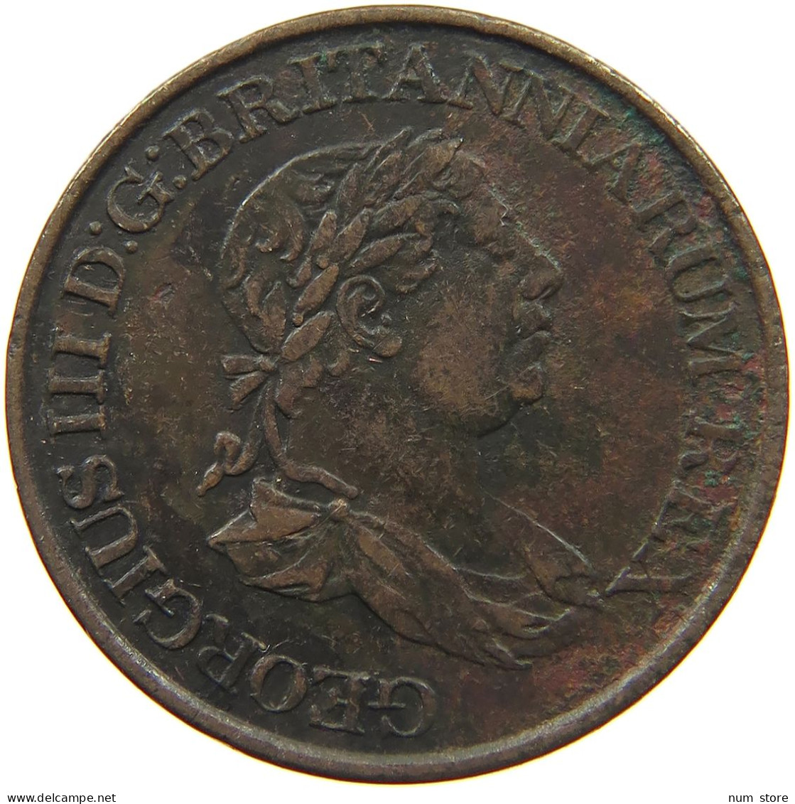 CEYLON HALF STIVER 1815 GEORGE III. 1760-1820 #t152 0149 - Sri Lanka