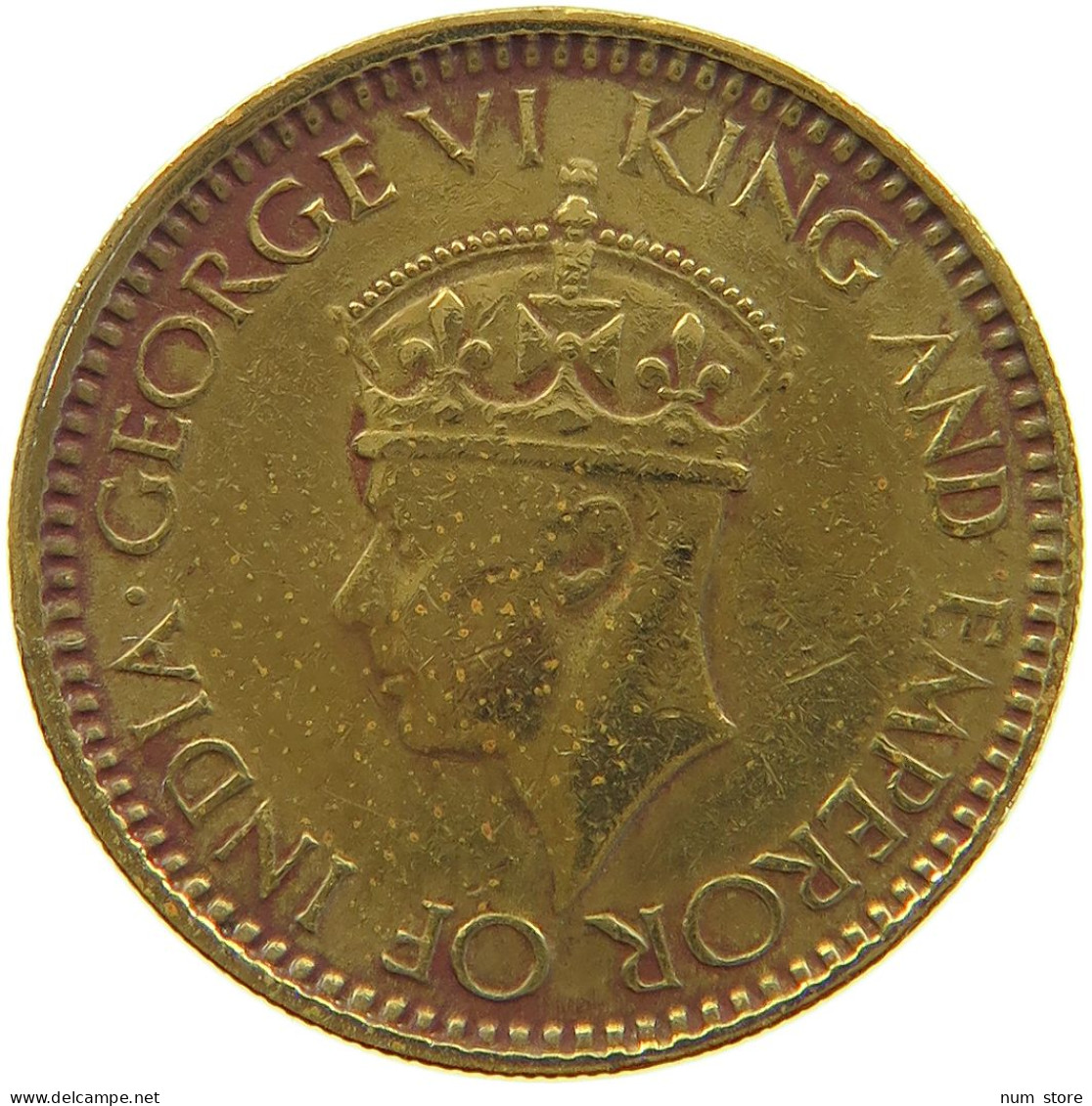 CEYLON 25 CENTS 1943 George VI. (1936-1952) #a064 0663 - Sri Lanka