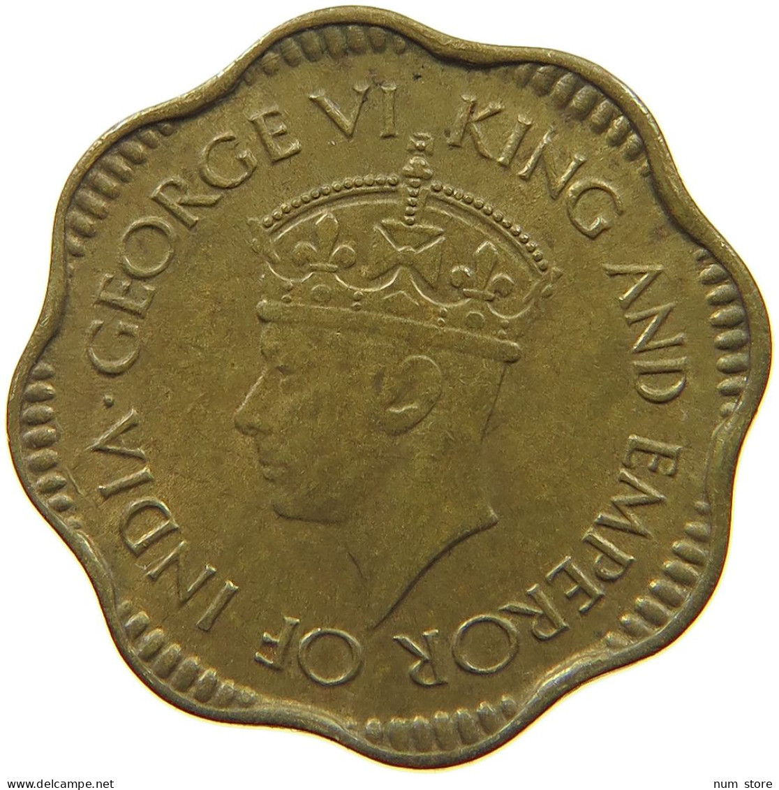 CEYLON 2 CENTS 1944 George VI. (1936-1952) #a094 0401 - Sri Lanka