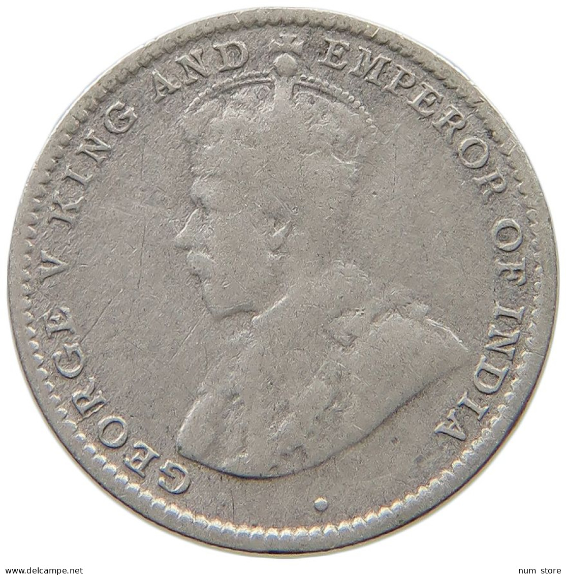 CEYLON 10 CENTS 1925 George V. (1910-1936) #a034 0199 - Sri Lanka