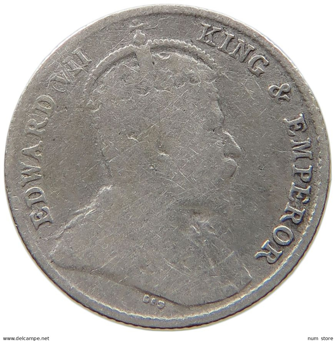 CEYLON 10 CENTS 1910 Edward VII., 1901 - 1910 #a091 0921 - Sri Lanka