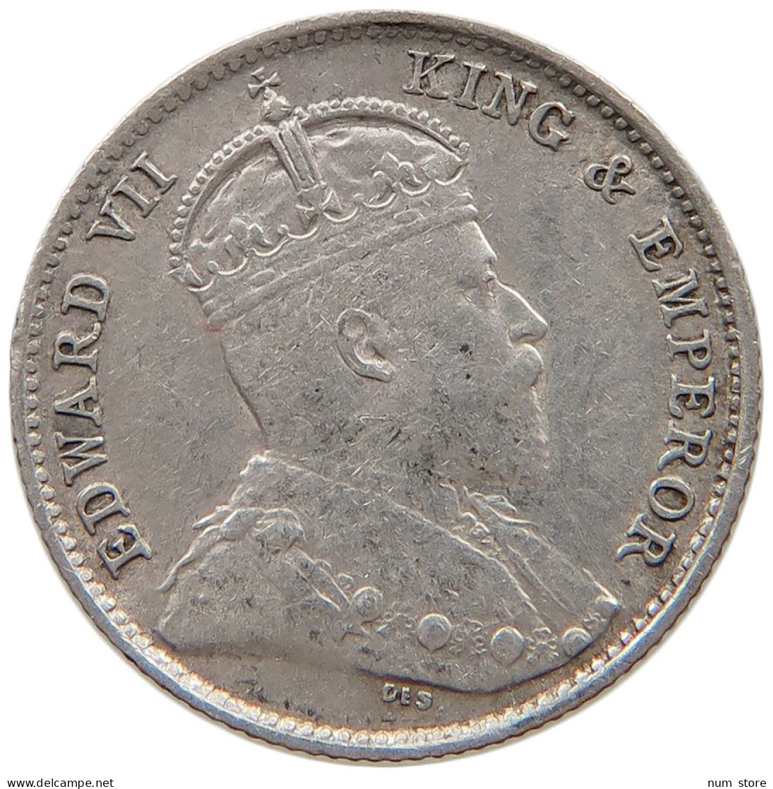 CEYLON 10 CENTS 1903 Edward VII., 1901 - 1910 #c052 0097 - Sri Lanka