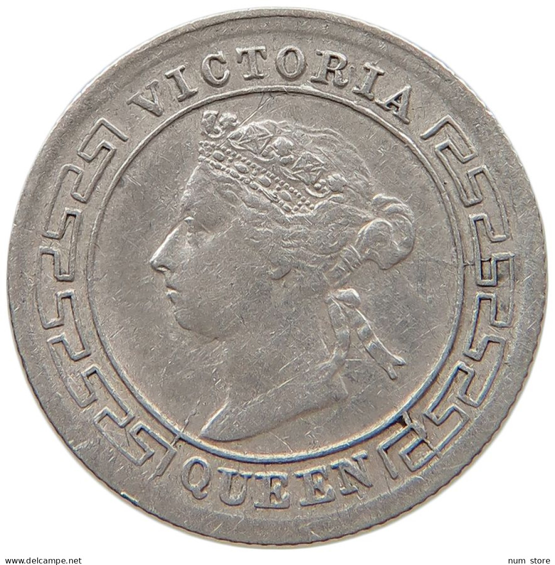 CEYLON 10 CENTS 1894 Victoria 1837-1901 #s031 0277 - Sri Lanka