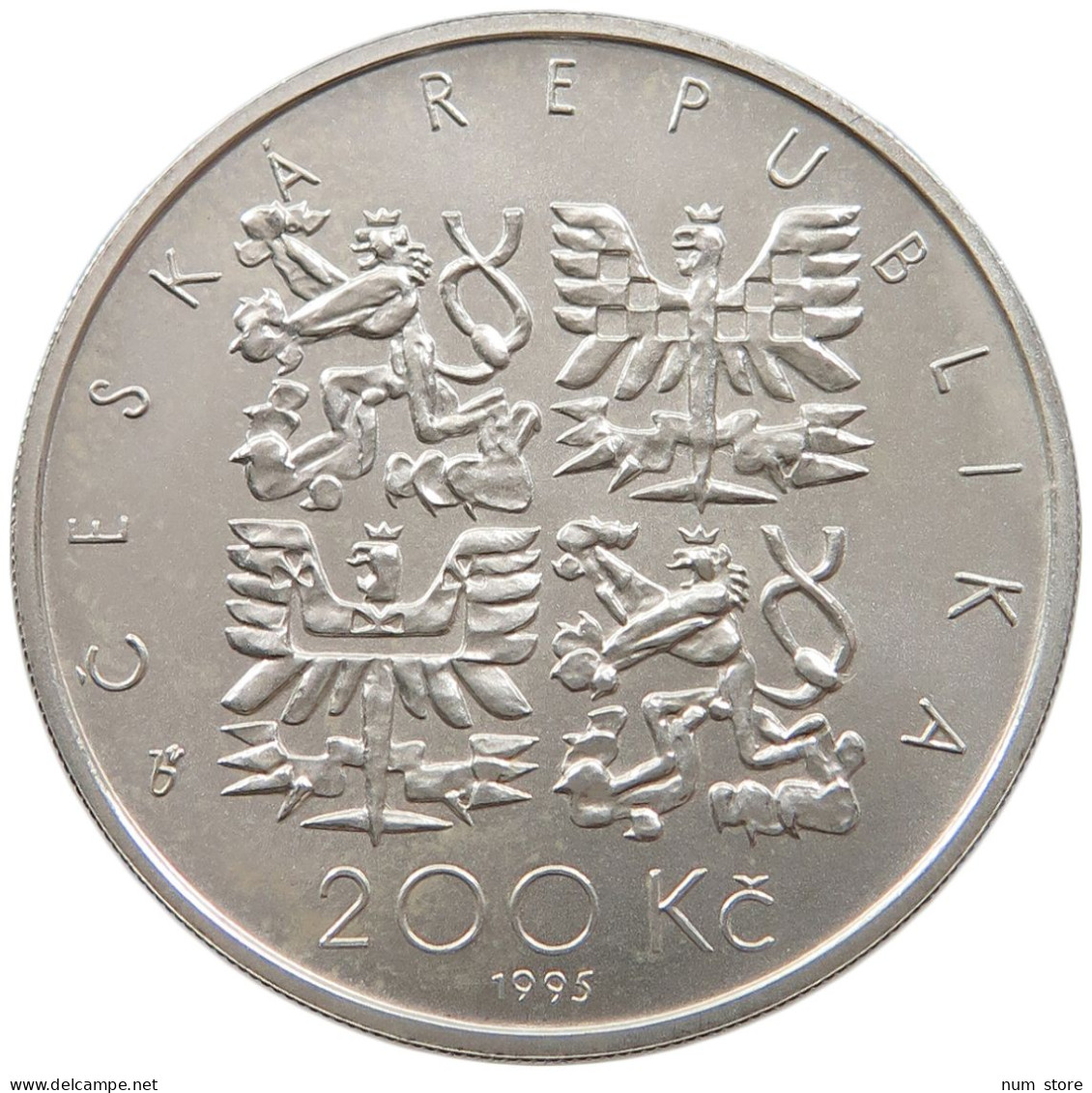 CZECH REPUBLIC 200 KORUN 1995 PAVEL SAFARIK #T068 0011 - Tchéquie