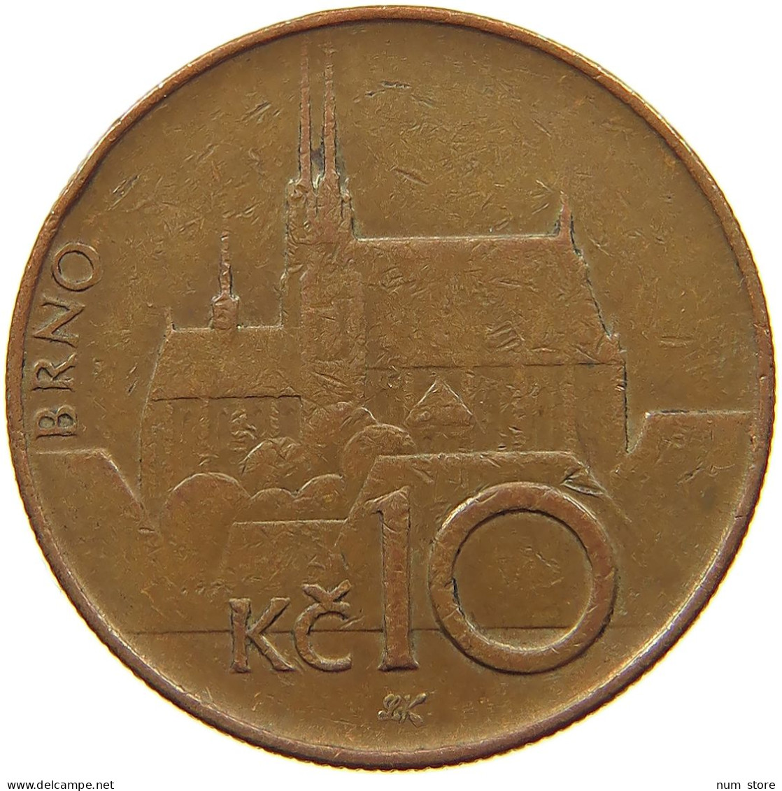 CZECH REPUBLIC 10 KORUN 1996  #s076 0143 - Repubblica Ceca