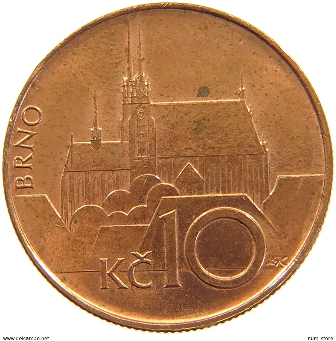 CZECH REPUBLIC 10 KORUN 1993  #c015 0313 - Czech Republic