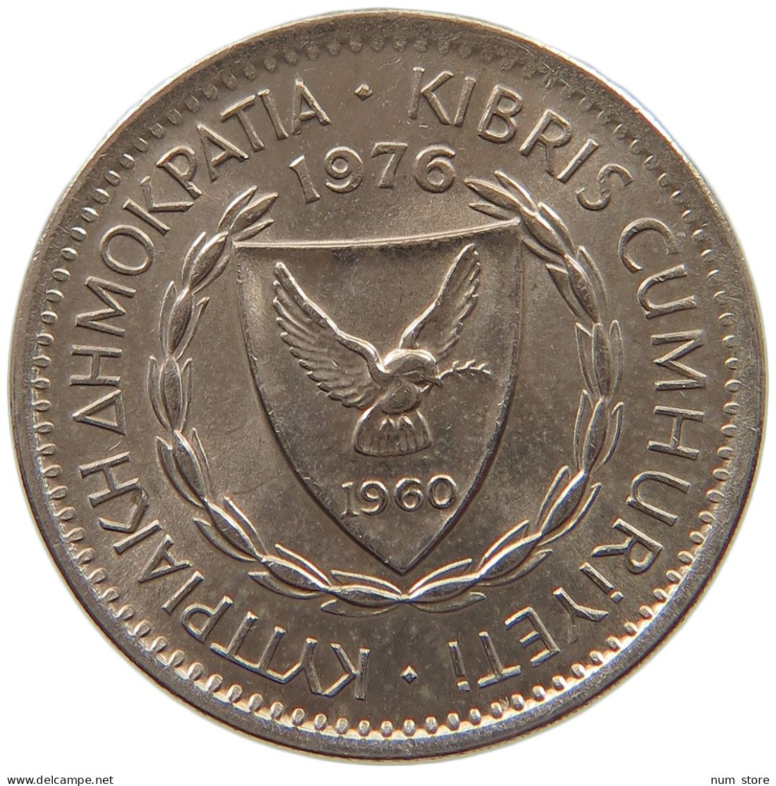 CYPRUS 25 MILS 1976  #c078 0235 - Cyprus