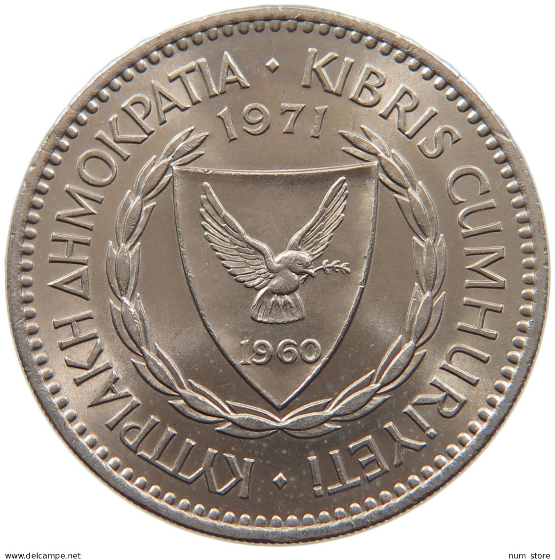 CYPRUS 100 MILS 1971  #c077 0311 - Zypern