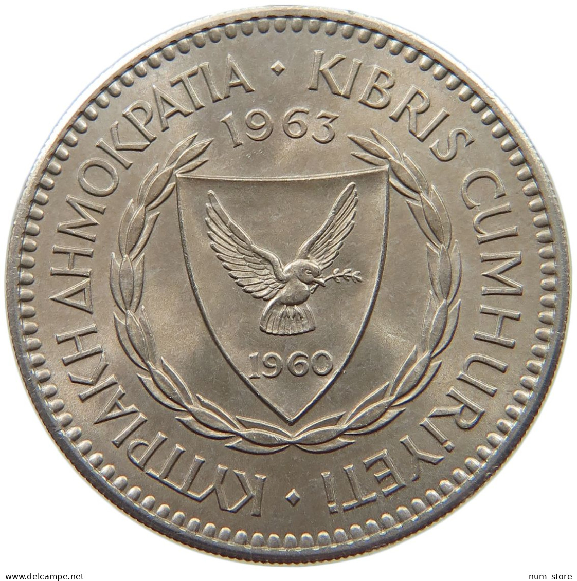 CYPRUS 100 MILS 1963  #s039 0299 - Zypern
