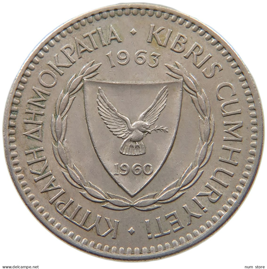 CYPRUS 100 MILS 1963  #s065 0017 - Cipro