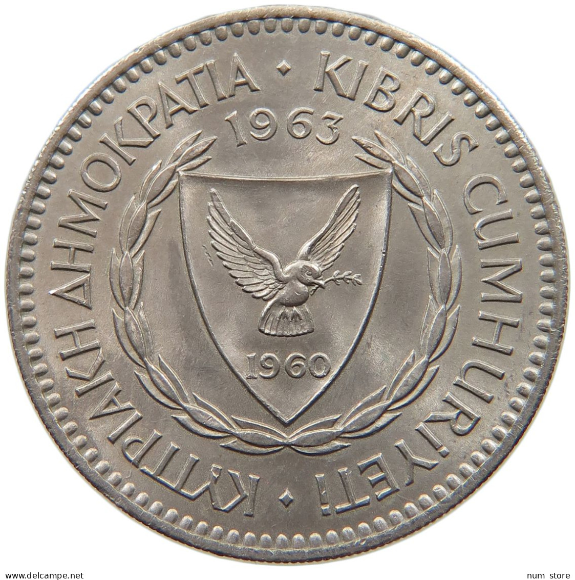 CYPRUS 100 MILS 1963  #c013 0395 - Chypre