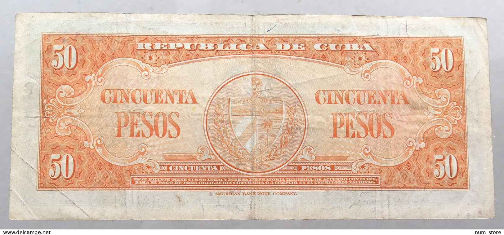 Cuba 50 Pesos 1950  #alb052 0905 - Cuba