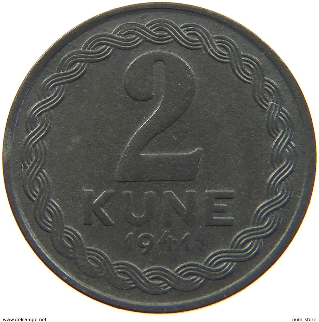 CROATIA 2 KUNE 1941  #t132 0545 - Croatia