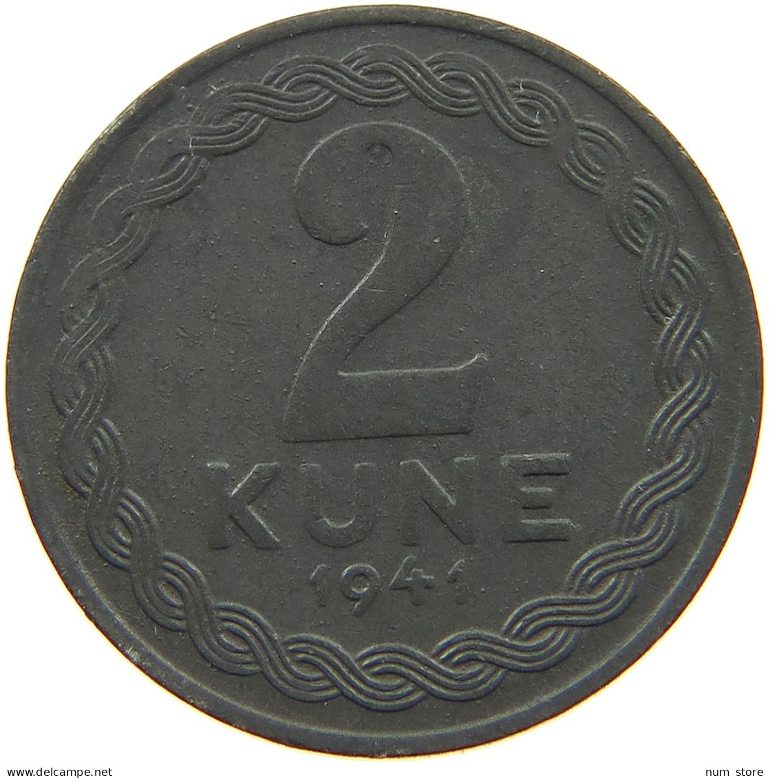 CROATIA 2 KUNE 1941  #t132 0543 - Croatia